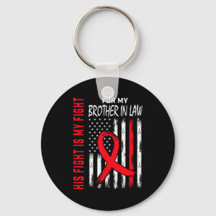 Brother In Law Heart Disease Awareness Month Produ Keychain