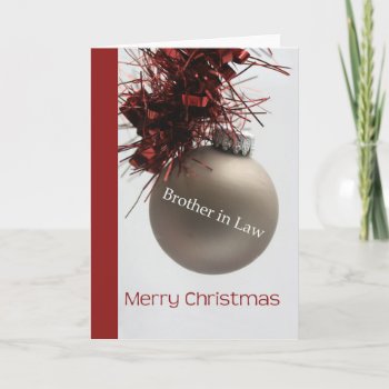 Brother In Law Merry Christmas Card by PortoSabbiaNatale at Zazzle