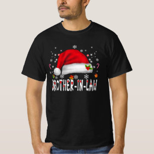 Brother-In-Law Santa Xmas Family Matching Pajamas T-Shirt