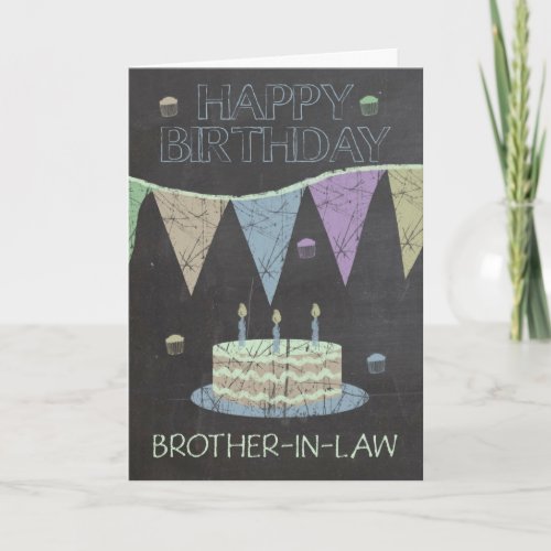 Brother_in_Law Trendy Chalk Board Effect Card