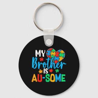 Brother Is Au-Some Au Awareness Acceptance Boys Keychain