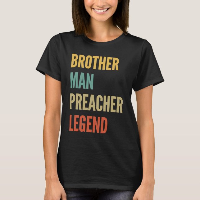 Brother Man Preacher Legend T-Shirt (Front)