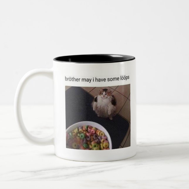 Brother may I have some loops Two-Tone Coffee Mug (Left)