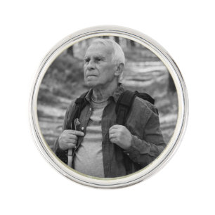 Brother Memorial Wedding Photo Lapel Pin