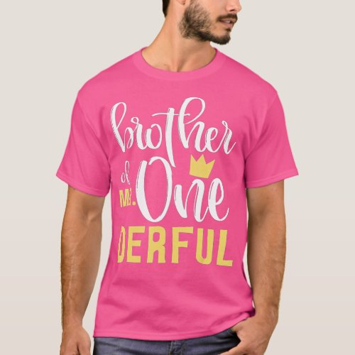 Brother Mr Onederful 1st Birthday First OneDerful  T_Shirt