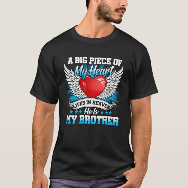 Brother My Angel  In Memory Of Brother In Heaven T-Shirt (Front)