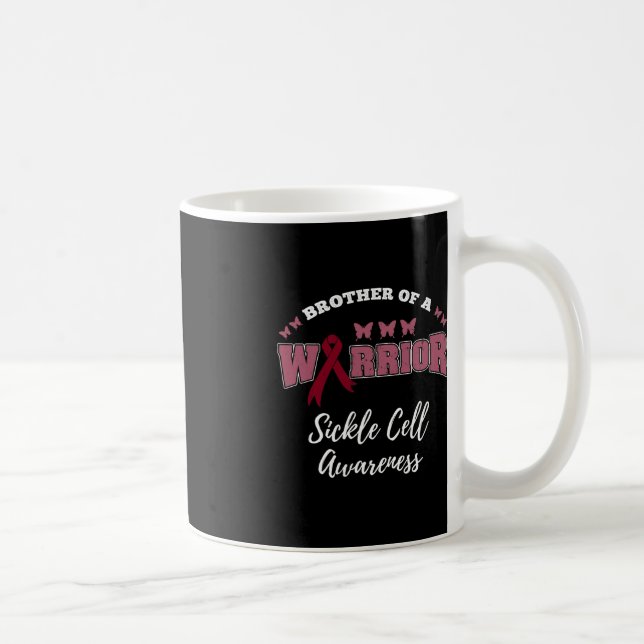Brother Of A Warrior Sickle Cell Awareness  Coffee Mug (Right)