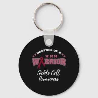 Brother Of A Warrior Sickle Cell Awareness Keychain