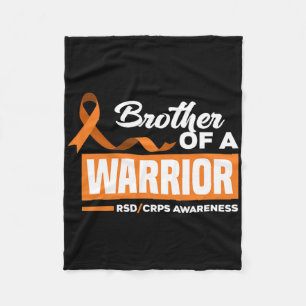 Brother Of A Warrior Support Supporter Rsd Crps Aw Fleece Blanket