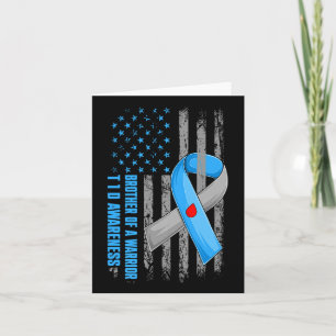 Brother Of A Warrior Type 1 Diabetes T1d Awareness Card