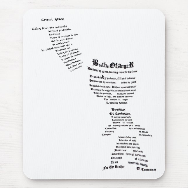 Brother of Anger & Confusion Mouse Pad (Front)
