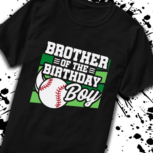 Brother of Birthday Boy Boys Baseball Birthday T_Shirt