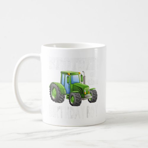 Brother of Birthday Boy Kids Farm Tractor Party Id Coffee Mug