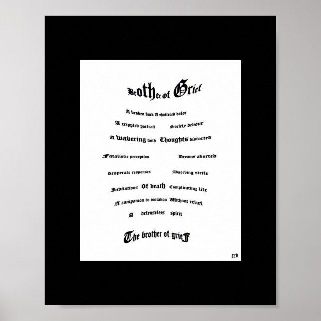 Brother of Grief Poster (Front)