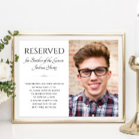 Brother of Groom In Heaven Photo Memorial Wedding