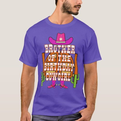 Brother Of he Birthday Cowgirl Kids Rodeo Party Bd T_Shirt