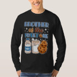 Brother of Sweet One Cookies and Milk 1st Birthday T-Shirt<br><div class="desc">Brother of Sweet One Cookies and Milk 1st Birthday Party</div>