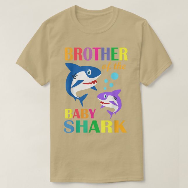 Brother Of The Baby Birthday Shark Brother Shark C T-Shirt (Design Front)