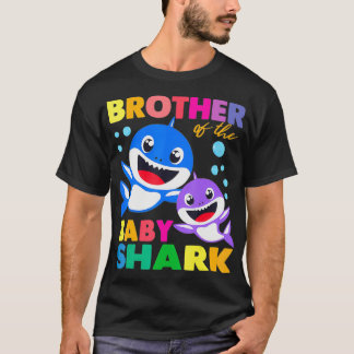 Brother Of The Baby Shark Birthday Brother Shark T-Shirt