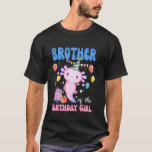 Brother of the Birthday Axolotl Bday Birthday Axol T-Shirt<br><div class="desc">Brother of the Birthday Axolotl Bday Birthday Axolotl</div>