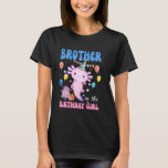 Brother of the Birthday Axolotl Bday Birthday Axol T-Shirt<br><div class="desc">Brother of the Birthday Axolotl Bday Birthday Axolotl</div>