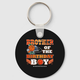 Brother Of The Birthday Boy Bysketbyll Player B-da Keychain