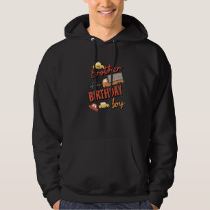 Brother Of The Birthday Boy Car Theme Matching Fam Hoodie
