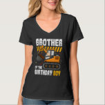 Brother of The Birthday Boy Construction Party Exc T-Shirt<br><div class="desc">Brother of The Birthday Boy Construction Party Excavator</div>
