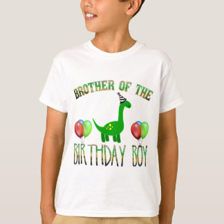 Brother Of The Birthday Boy Dinosaur Party T-Shirt