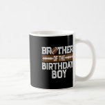 Brother Of The Birthday Boy Football 1st Birthday  Coffee Mug<br><div class="desc">Brother Of The Birthday Boy Football 1st Birthday Family</div>