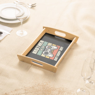 Brother Of The Birthday Boy Gamer Gift Serving Tray