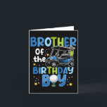 Brother Of The Birthday Boy Golf Themed Matching P Card<br><div class="desc">Brother Of The Birthday Boy Golf Themed Matching Party</div>