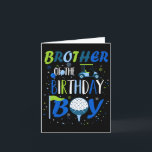 Brother Of The Birthday Boy Hole In One Golf Sport Card<br><div class="desc">Brother Of The Birthday Boy Hole In One Golf Sport Matching 1</div>