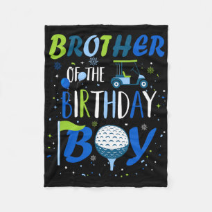 Brother Of The Birthday Boy Hole In One Golf Sport Fleece Blanket