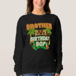 Brother Of The Birthday Boy Jungle Animals Safari  Sweatshirt<br><div class="desc">Brother Of The Birthday Boy Jungle Animals Safari Zoo Theme</div>