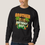 Brother Of The Birthday Boy Jungle Animals Safari  Sweatshirt<br><div class="desc">Brother Of The Birthday Boy Jungle Animals Safari Zoo Theme</div>