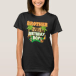 Brother Of The Birthday Boy Jungle Animals Safari  T-Shirt<br><div class="desc">Brother Of The Birthday Boy Jungle Animals Safari Zoo Theme</div>