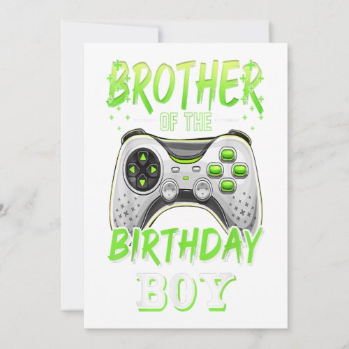 Brother Of The Birthday Boy Match Video Game Gift