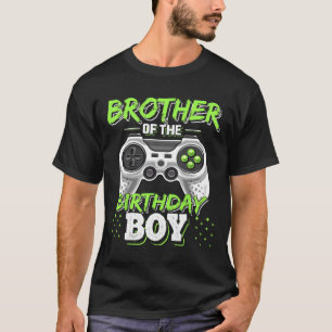 Brother Of The Birthday Boy Matching Video Game Bi T-Shirt