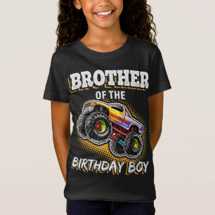 Brother of the Birthday Boy Monster Truck Birthday T-Shirt