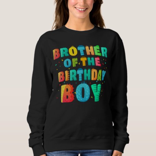 Brother Of The Birthday Boy  Rex Dinosaur Papa 3rd Sweatshirt
