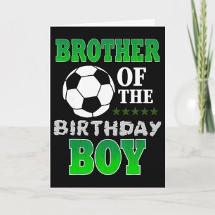 Brother Of The Birthday Boy Soccer Stars Outfit  Card