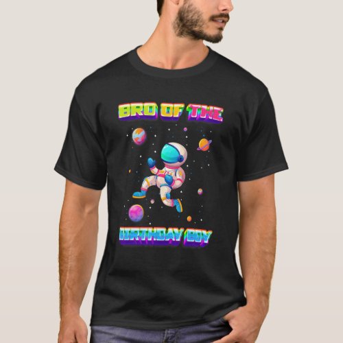 Brother Of The Birthday Boy Video Game Bro Bday Pa T_Shirt