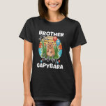 Brother Of The Birthday Capybara Cute Capy Bday Ce T-Shirt<br><div class="desc">Brother Of The Birthday Capybara Cute Capy Bday Celebration</div>