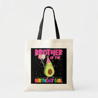 Brother Of The Birthday Girl Avocados Theme Tote Bag