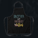Brother Of The Birthday Girl Brother Gifts Unicorn Apron<br><div class="desc">Brother Of The Birthday Girl Brother Gifts Unicorn Birthday T-Shirt</div>
