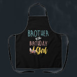 Brother Of The Birthday Girl Brother Gifts Unicorn Apron<br><div class="desc">Brother Of The Birthday Girl Brother Gifts Unicorn Birthday T-Shirt_1</div>