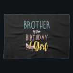 Brother Of The Birthday Girl Brother Gifts Unicorn Kitchen Towel<br><div class="desc">Brother Of The Birthday Girl Brother Gifts Unicorn Birthday T-Shirt_1</div>