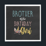 Brother Of The Birthday Girl Brother Gifts Unicorn Napkins<br><div class="desc">Brother Of The Birthday Girl Brother Gifts Unicorn Birthday T-Shirt</div>