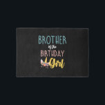 Brother Of The Birthday Girl Brother Gifts Unicorn Rug<br><div class="desc">Brother Of The Birthday Girl Brother Gifts Unicorn Birthday T-Shirt_1</div>